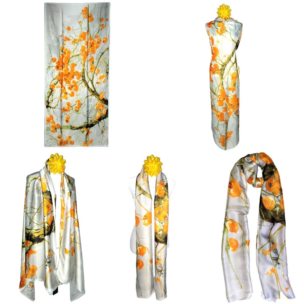NWT Long Soft Scarf 35"x70" Rectangle Silk Feeling 100% Shawl Wrap 02691